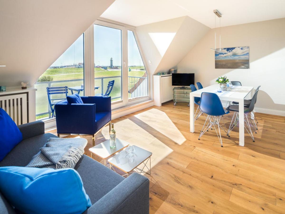 Deichknutt Himmel - Mit Hafen Und Meerblick Juist Exterior foto
